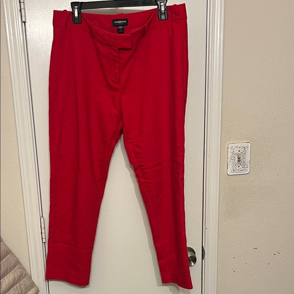 Liz Claiborne Emma Red Pants